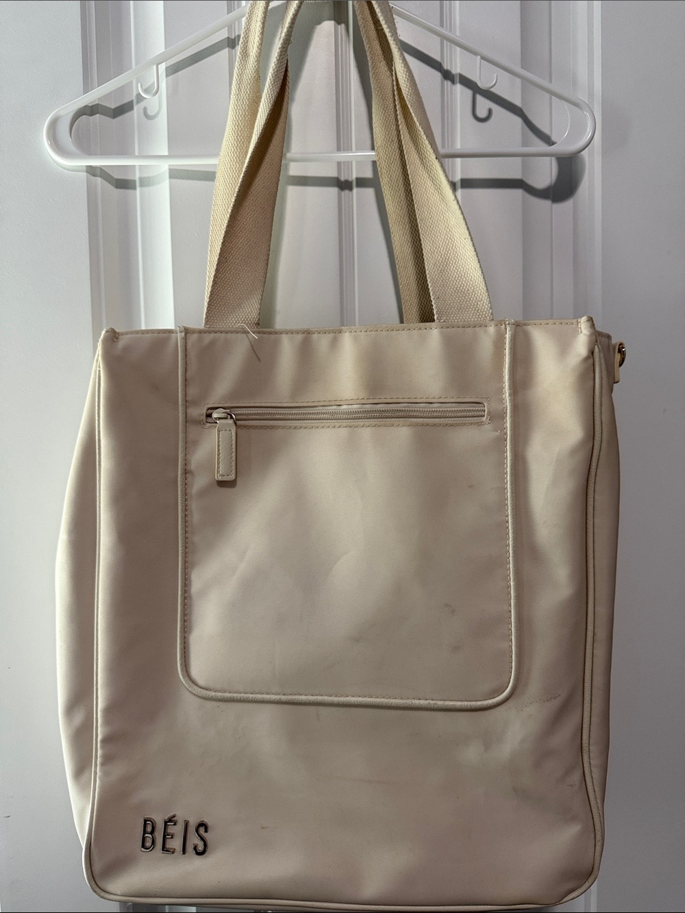 BEIS Cream East to West Tote